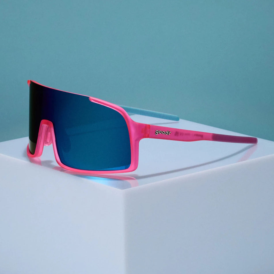 Side view of the goodr Ready the Confetti Cannon - Astro G - Sunglasses.