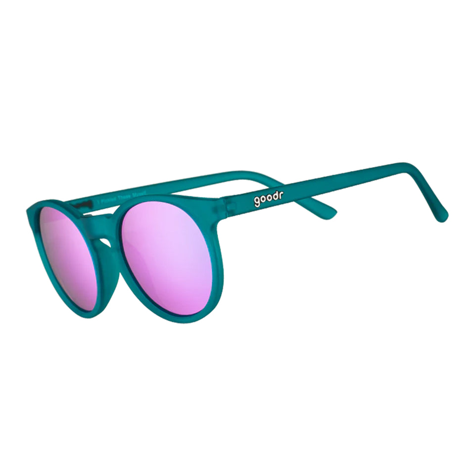 Side view of a pair of goodr I Pickled These Myself - Circle G - Running Sunglasses