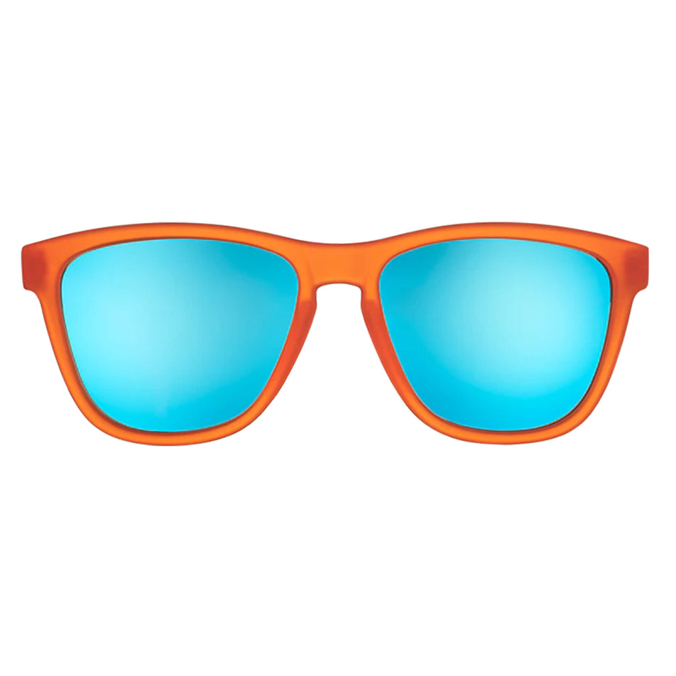 Front view of a pair of goodr Donkey Goggles - OG - Running Sunglasses