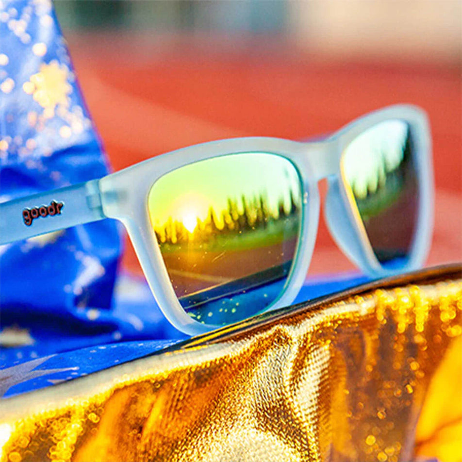A pair of goodr Sunbathing with Wizards - OG - Running Sunglasses