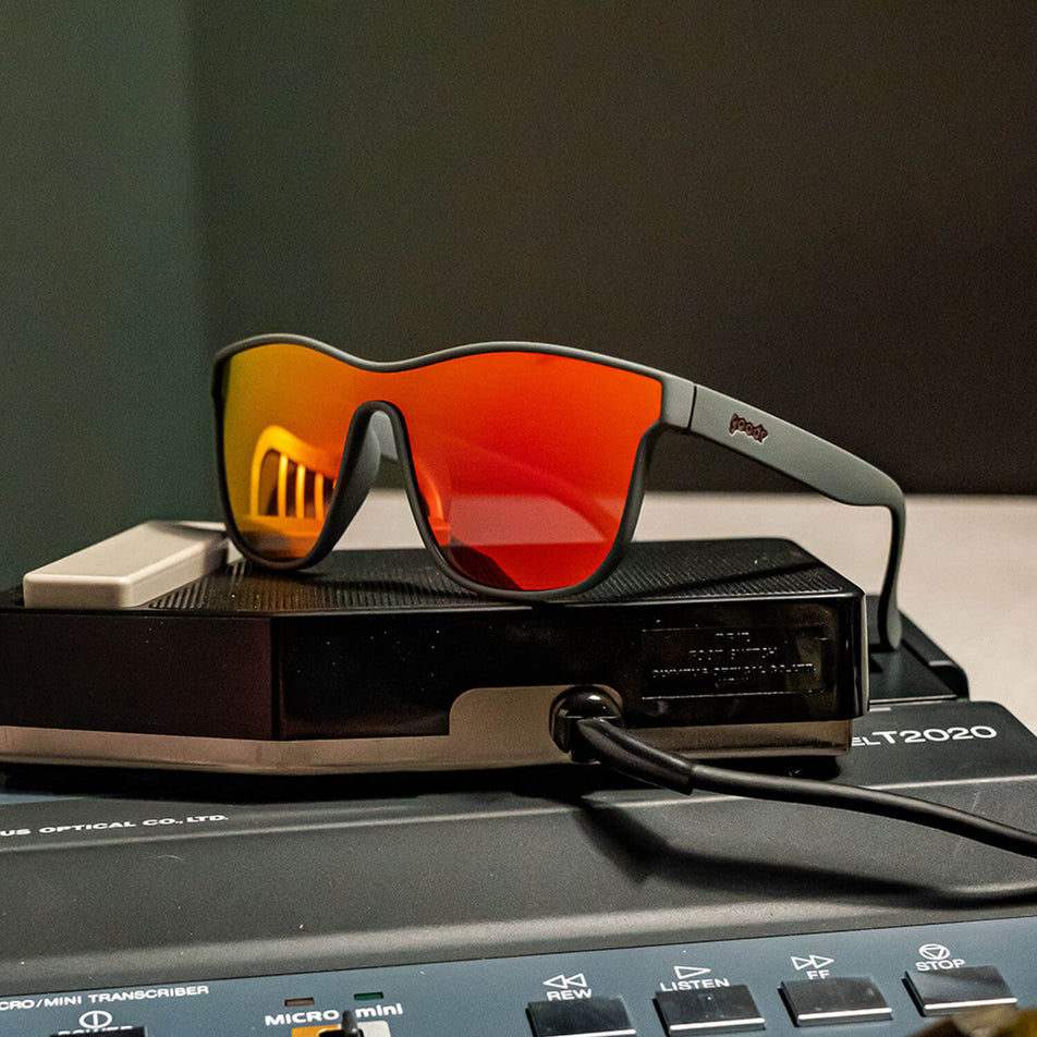 A pair of goodr Voight-Kampff Vision - VRG - Running Sunglasses