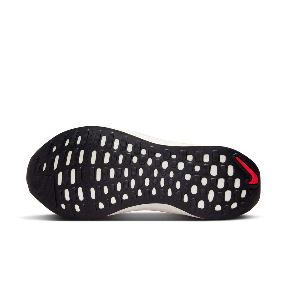 Outsole of the left shoe from a pair of Men's InfinityRN 4 Road Running Shoes in the White/Black-Bright Crimson-Total Orange colourway (8215796252834)