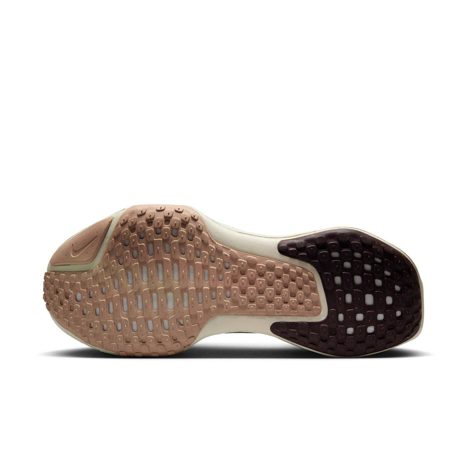 Outsole of the left shoe from a pair of Nike Women's Invincible 3 Road Running Shoes in the Barely Green/Multi-Color-Sail colourway (8215805001890)