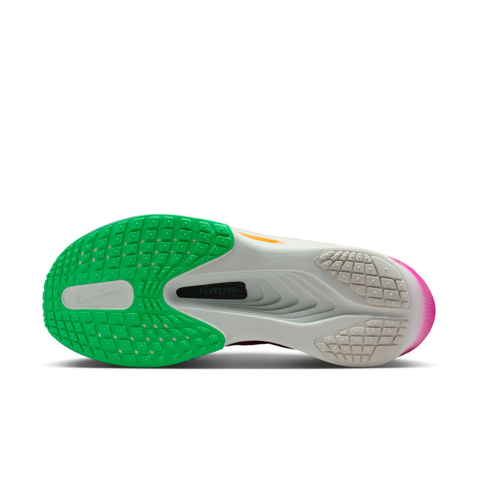 The outsole of the left shoe from a pair of Nike Men's Zoom Fly 6