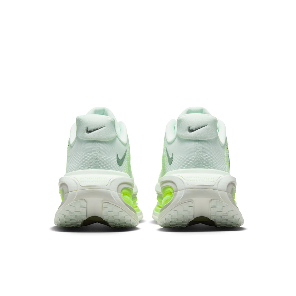 The back of a pair of Nike Men's Vomero Premium Running Shoes in the Barely Green/Clay Green-Barely Volt-Volt colourway. (8754887295138)