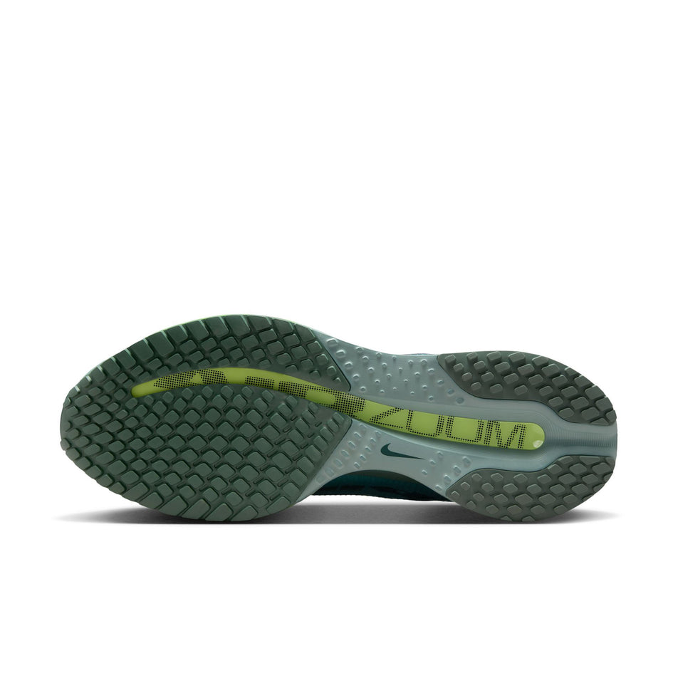 The outsole of the left shoe from a pair of the Nike Men's Pegasus Premium Road Running Shoes in the Cannon/Seaweed-Barely Volt-Volt colourway. (8754763366562)
