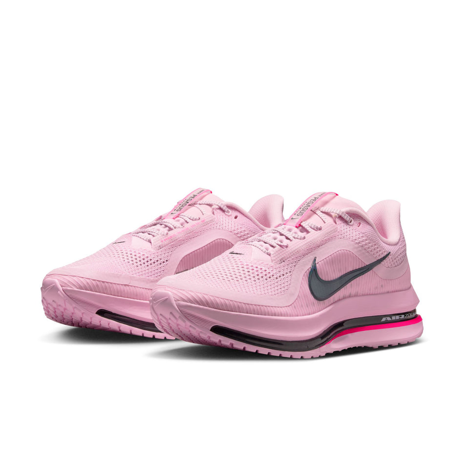 A pair of Nike Men's Pegasus Premium Road Running Shoes in the Pink Foam/Off Noir-Black-Hyper Pink colourway. (8791543054498)