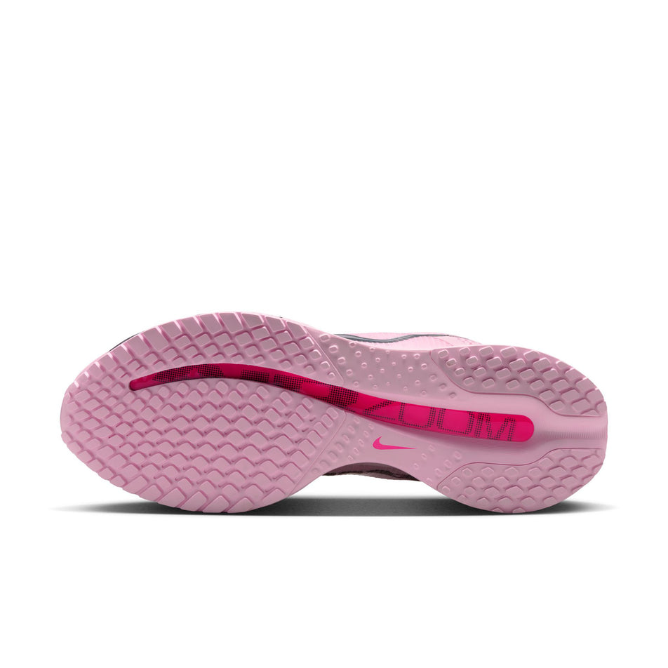 The outsole of the left shoe from a pair of Nike Men's Pegasus Premium Road Running Shoes in the Pink Foam/Off Noir-Black-Hyper Pink colourway. (8791543054498)