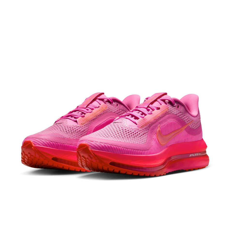 A pair of Nike Women's Pegasus Premium Road Running Shoes in the Playful Pink/Bright Crimson-Hyper Pink colourway. (8684696371362)