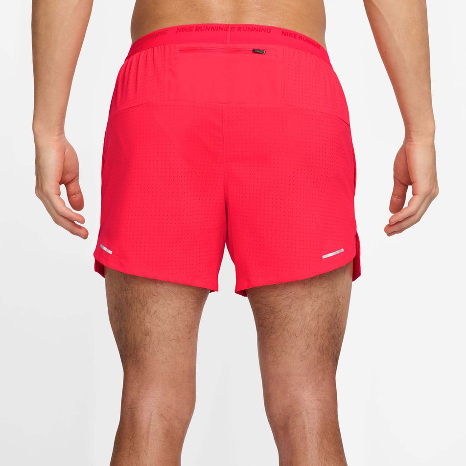 Back view of a model wearing the Nike Men's Stride Dri-FIT 5