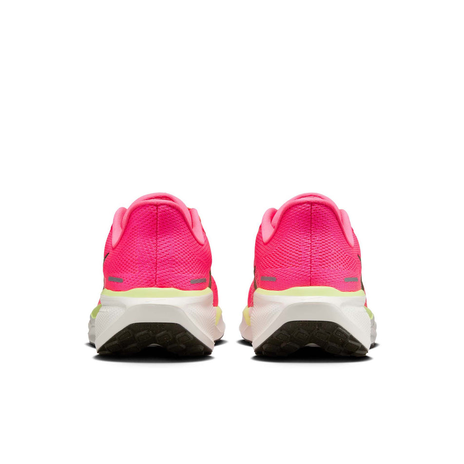 The back of a pair of Nike Women's Pegasus 41 Road Running Shoes in the Hyper Pink/Sequoia-Guava Ice colourway. (8620734120098)