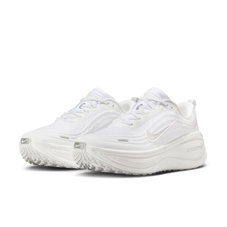 A pair of Nike Men's Vomero Plus Road Running Shoes in the White/Summit White-Photon Dust colourway. (8723689111714)
