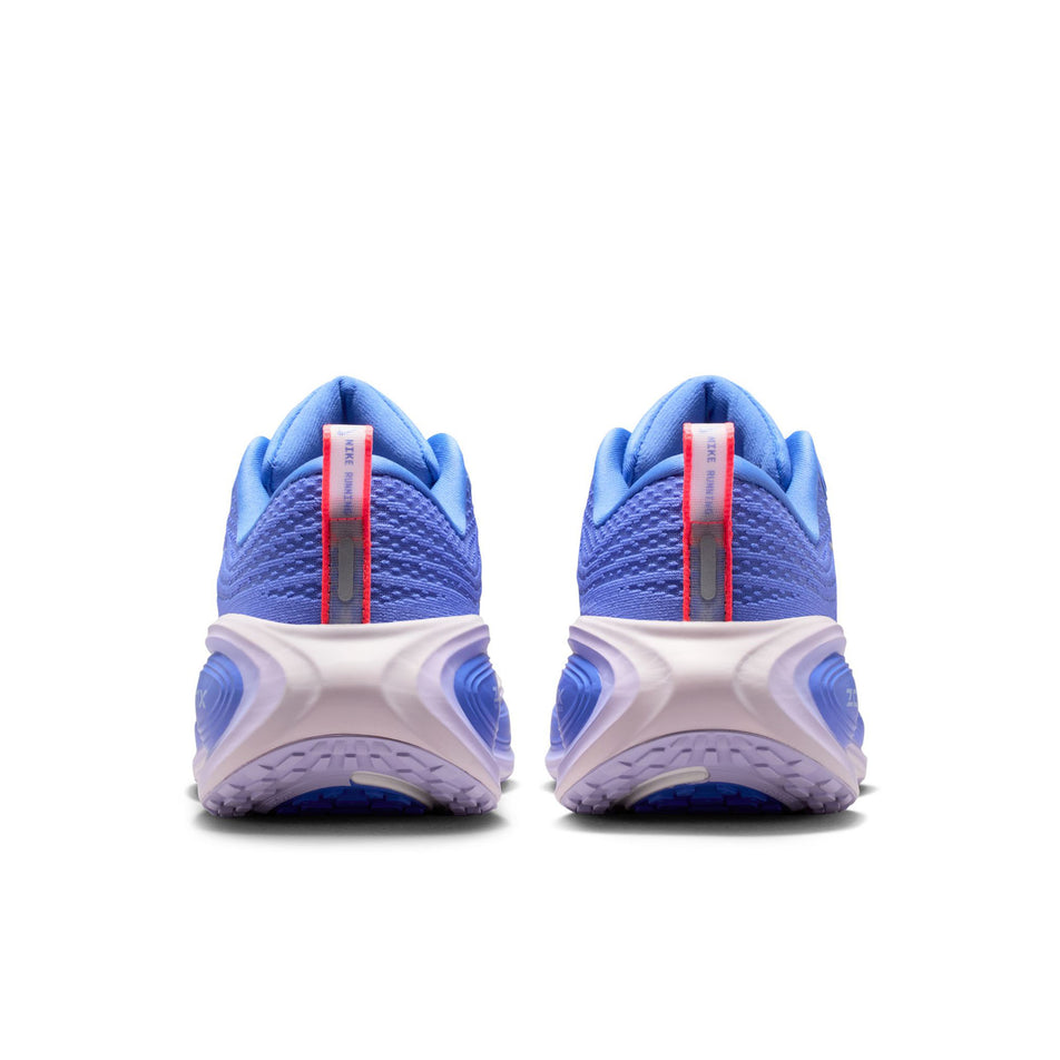 The back of a pair of Nike Women's Vomero Plus Road Running Shoes in the Sapphire/Light Violet-Violet Mist colourway.