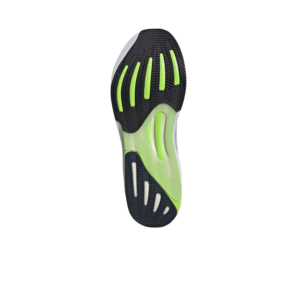 Outsole of the right shoe from a pair of adidas Men's Supernova Solution Running Shoes in the Halo Blue/Lucid Lemon/Crystal White colourway (8339205882018)