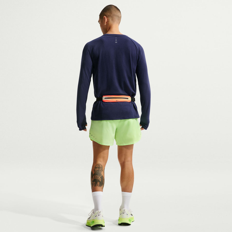 Back view of a model wearing the Nike Men's Stride Dri-FIT 5