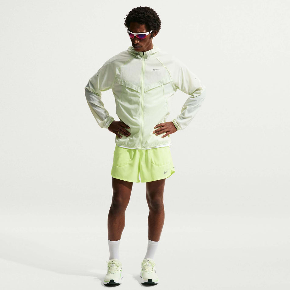 Front view of a model wearing the Nike Men's Stride Dri-FIT 5