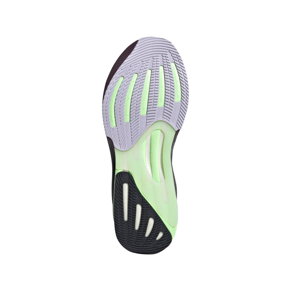 Outsole of the right shoe from a pair of adidas Women's Supernova Rise Running Shoes in the Aurora Black/Shadow Violet/Green Spark colourway (8115583025314)