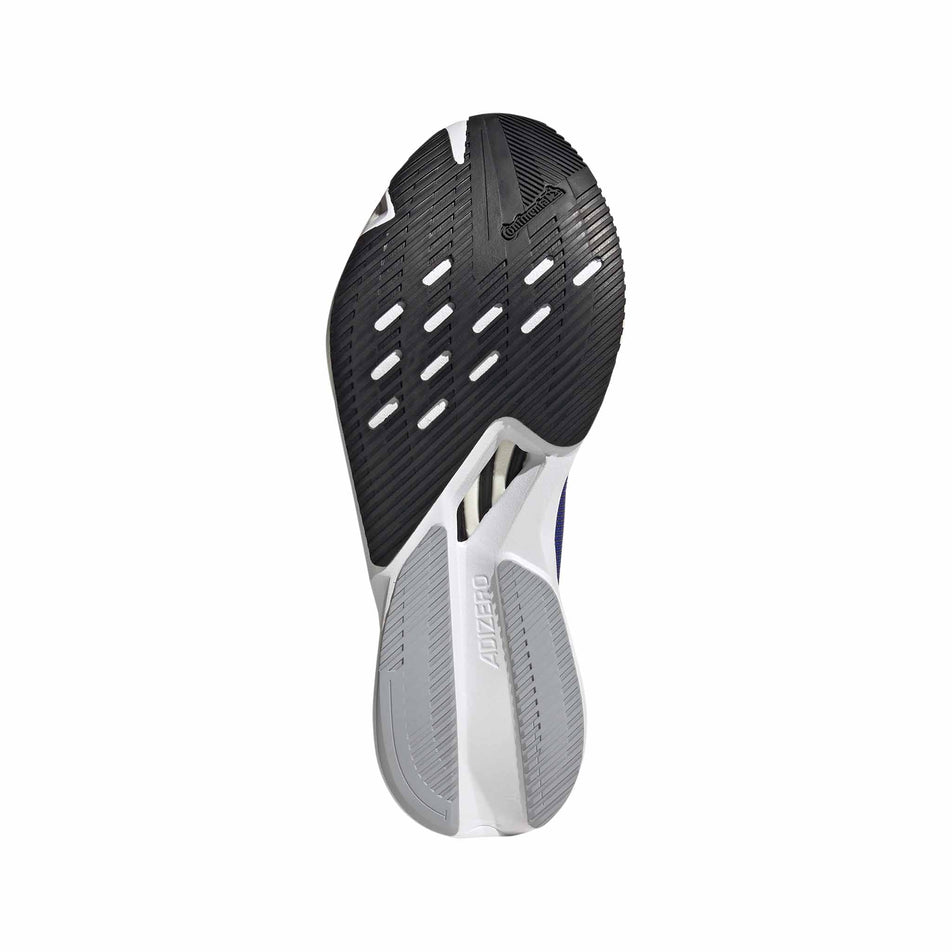 Outsole of the right shoe from a pair of adidas Men's Adizero Boston 12 Running Shoes in the Lucid Blue/Ftwr White/Impact Orange colourway. (8618671997090)