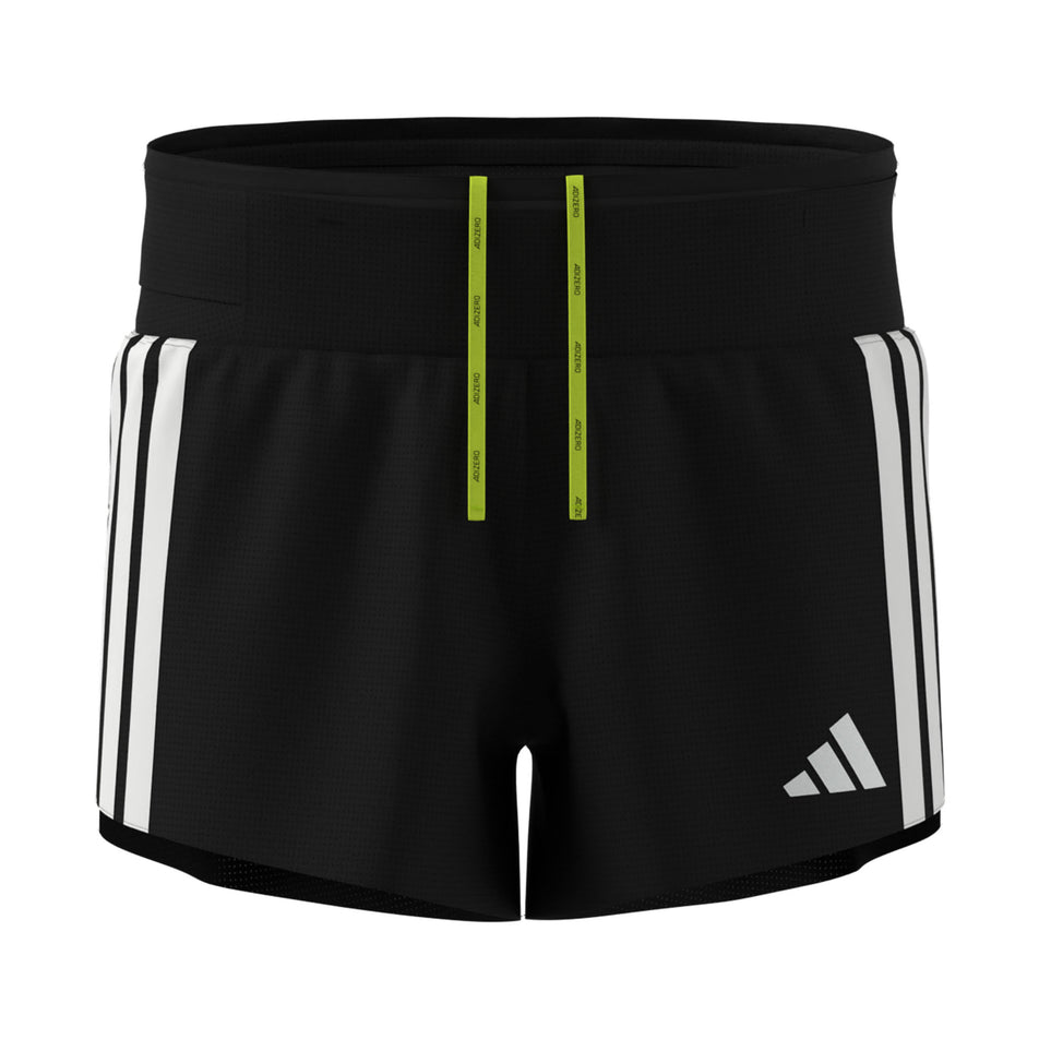 Front view of the adidas Men's Adizero Gel Pocket Shorts in the Black colourway.