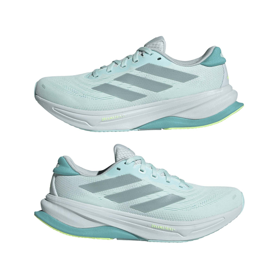A pair of adidas Women's Supernova Solution 2 Running Shoes in the Halo Mint/Magic Grey Met/Mint Ton colourway. (8663002710178)