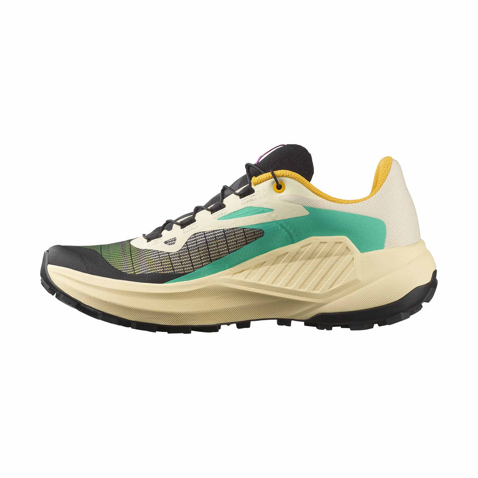 Salomon | Women's Genesis Running Shoes - Transparent Yellow/Black/Willowherb (8783547826338)