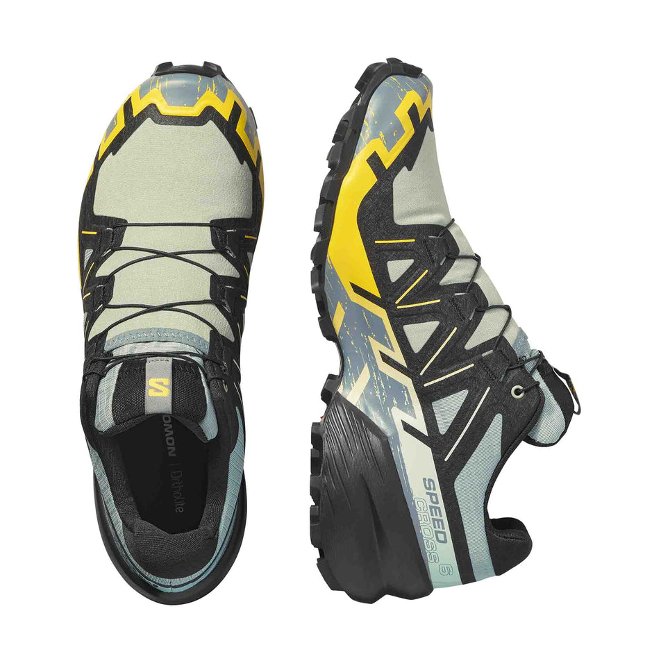 A pair of Salomon Men's Speedcross 6 Running Shoes in the Wrought Iron/Black/Incaberry colourway. (8721007313058)