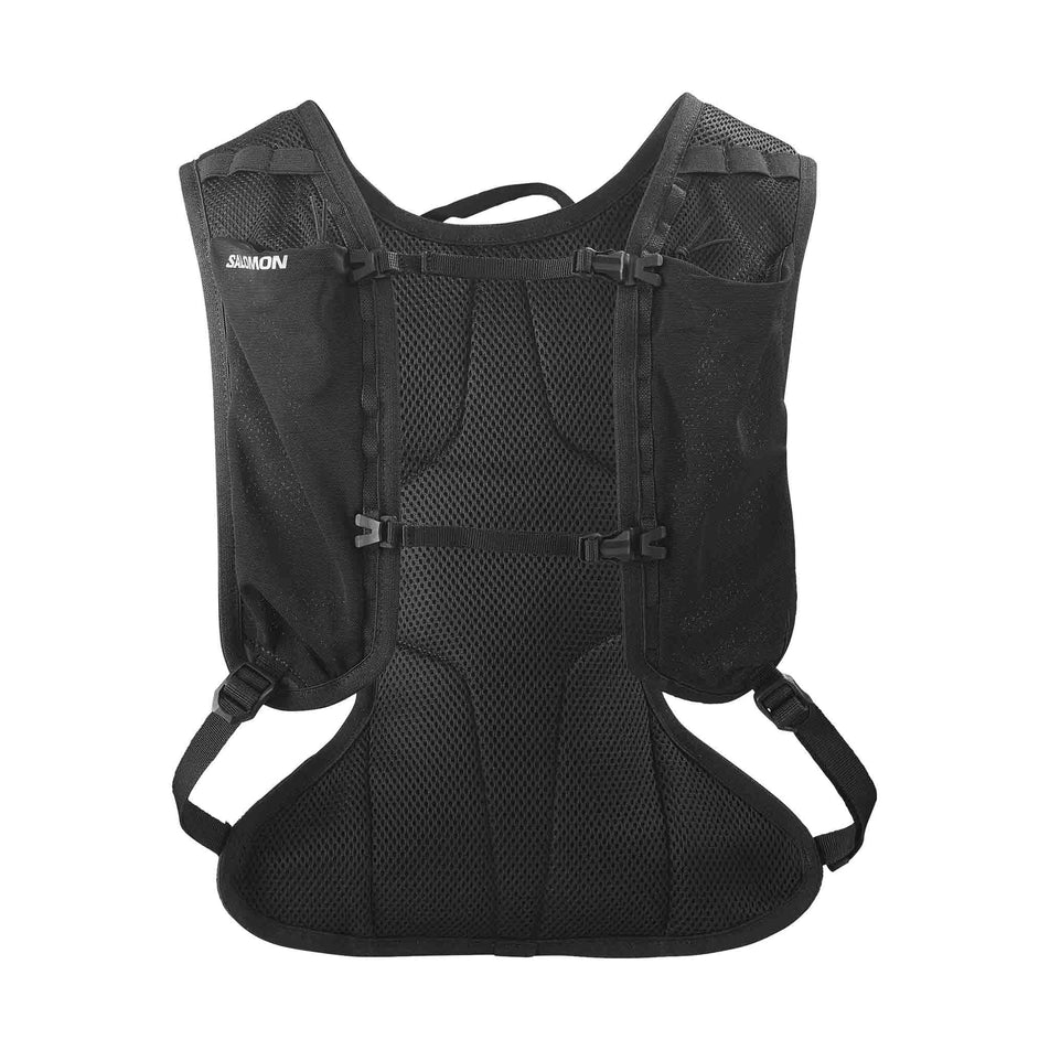 Front of a Salomon Unisex Cross 4 Rucksack in the Black colourway (8407394123938)