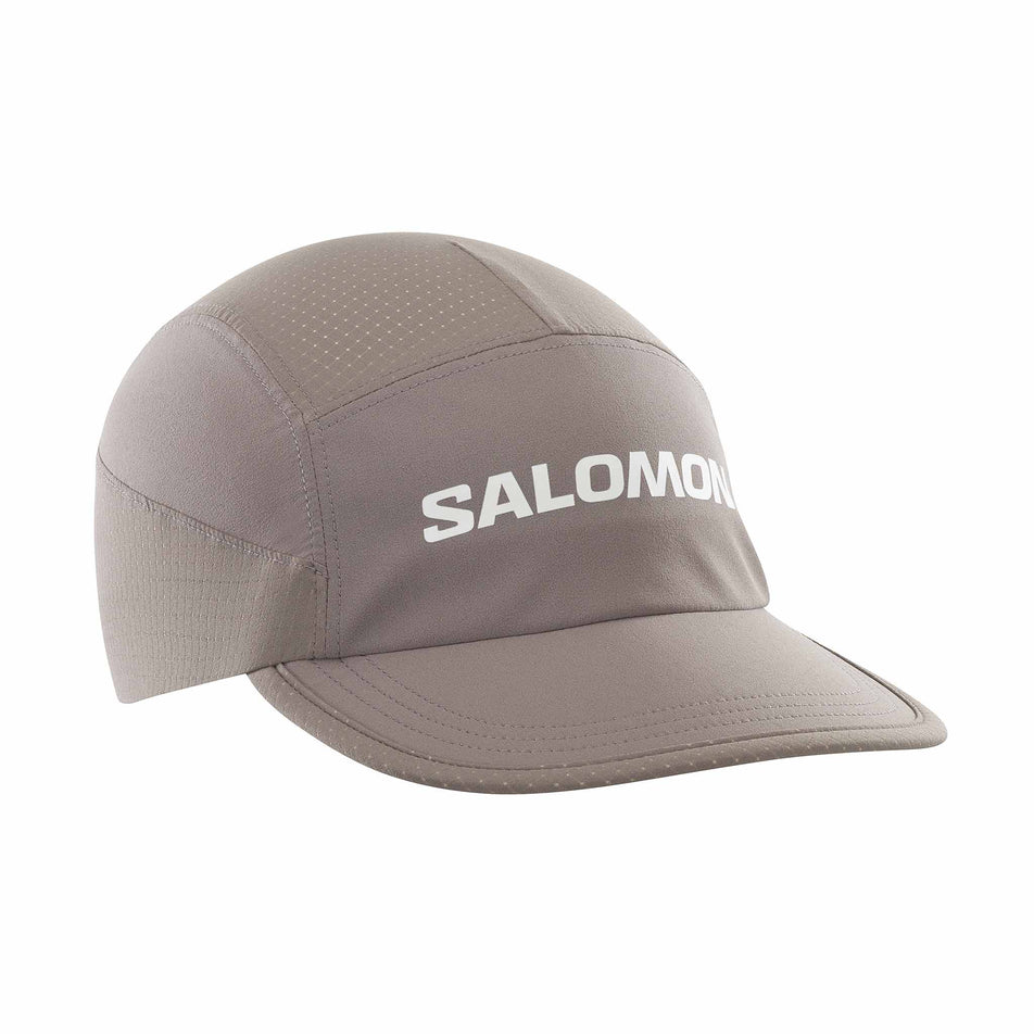 Front view of the Salomon Unisex Sense Aero Cap in the Iron colourway. (8577886716066)