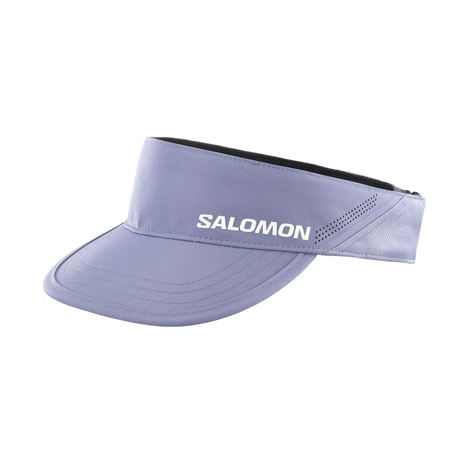 Front view of the Salomon Unisex SHKout Visor in the Blue Granite colourway. (8577932624034)