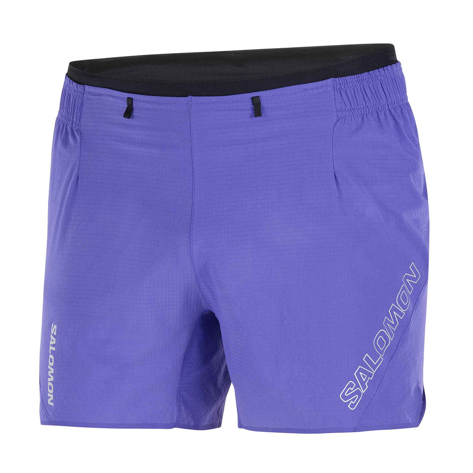Front view of the Salomon Men's Sense Aero 5'' Shorts in the Liberty colourway. (8736794804386)