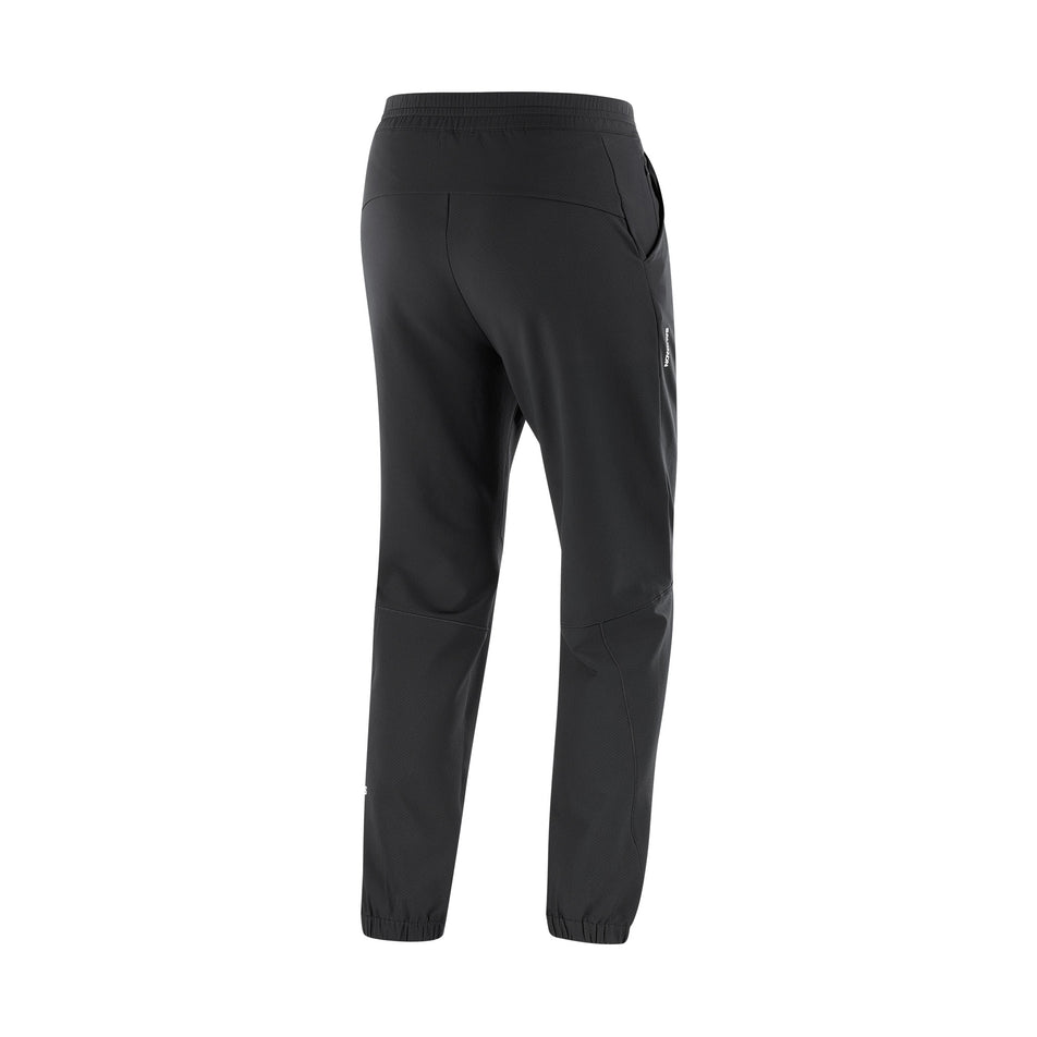 Back view of the Salomon Women's SHAKEout HexaFlow Pants in the Deep Black colourway. (8781921091746)