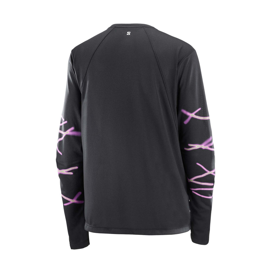 Salomon | Women's SHKout Core LS Tee GFX - Deep Black