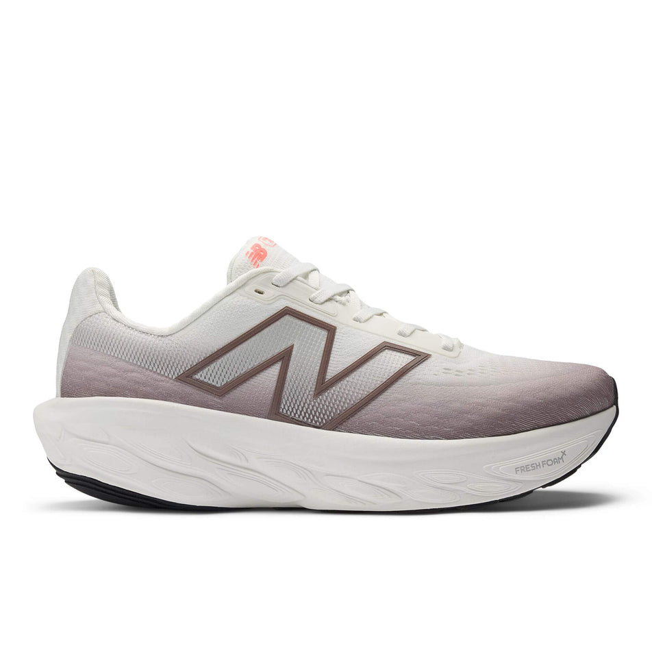 Lateral view of the right shoe from a pair of New Balance Men's Fresh Foam X 1080 V14 Running Shoes in the Earth Shadow colourway. (8677161369762)