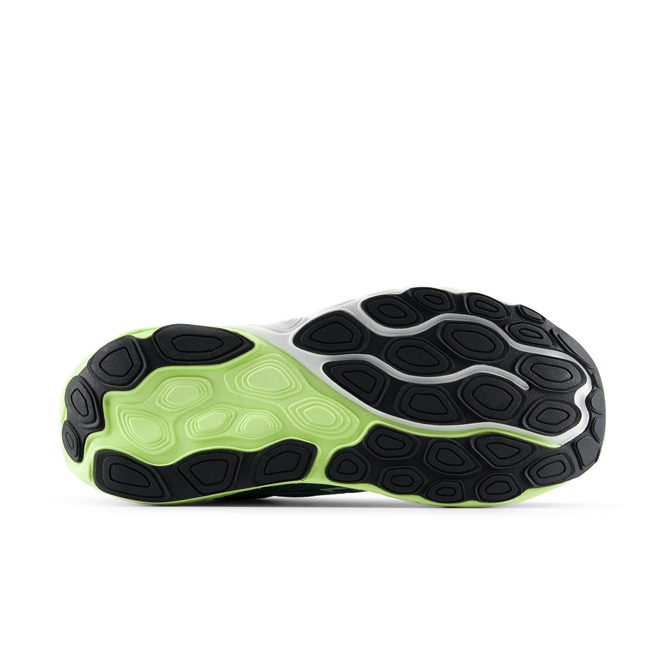 The outsole of the right shoe from a pair of New Balance Men's Fresh Foam X 860 V14 Running Shoes in the Salt Water/Deep End colourway.