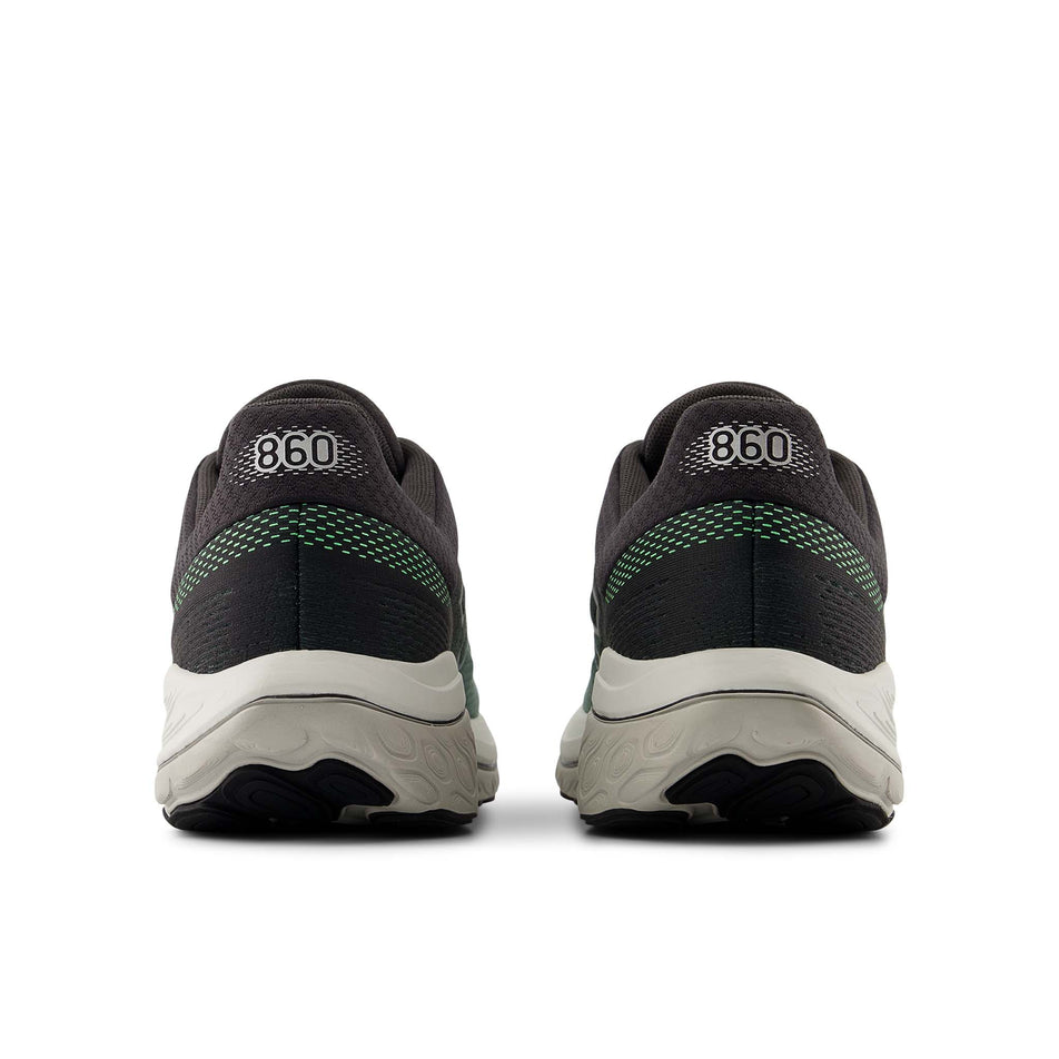 The back of a pair of New Balance Men's Fresh Foam X 860 V14 Running Shoes in the Dark Juniper colourway. (8568681103522)