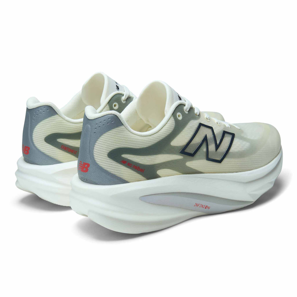 A pair of New Balance Men's SC Rebel Running Shoes in the Angora/Slate Grey colourway.