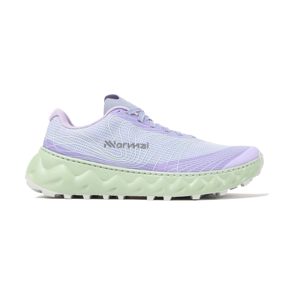 Lateral side of the NNormal Unisex Tomir 2.0 Running Shoes in the Green/Blue colourway. (8590339375266)