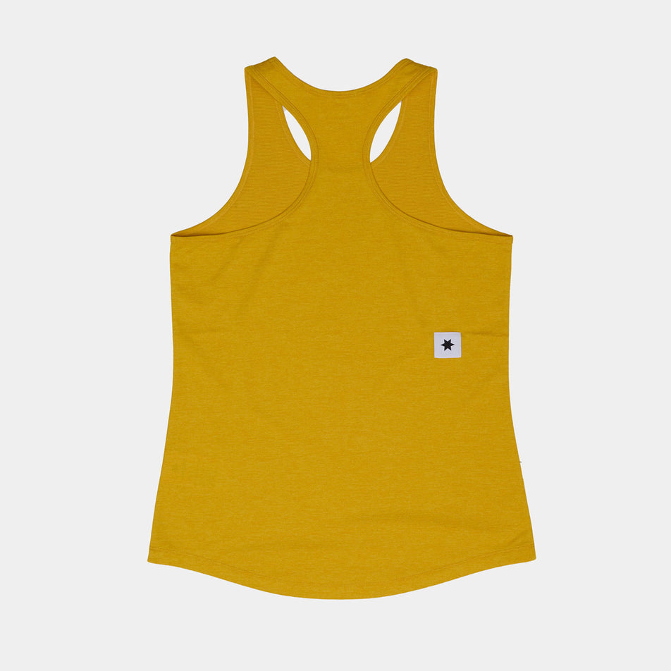 The back of the SAYSKY Women's Logo Combat Pro Singlet in the Yellow colourway. (8602088013986)