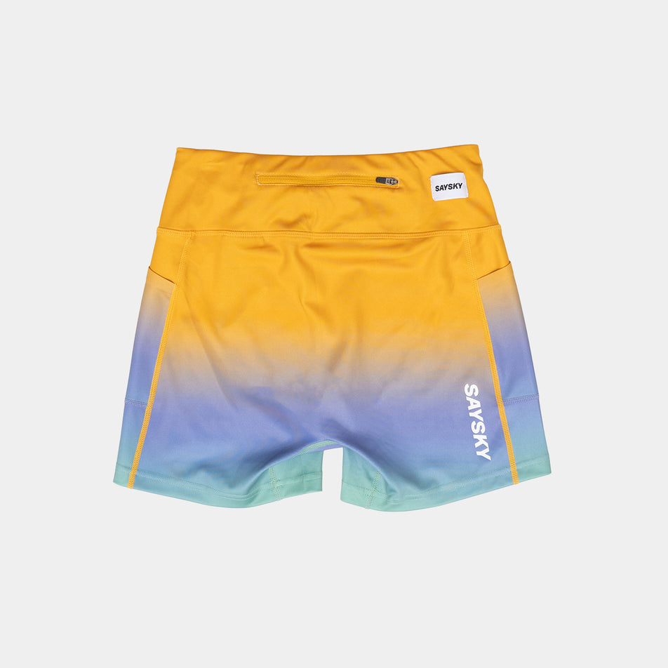 Back view of the SAYSKY Women's Drip Dye Combat+ Short Tights 4