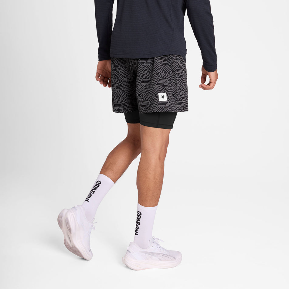 SAYSKY | Men's Reflective Pace 2 In 1 Shorts 5