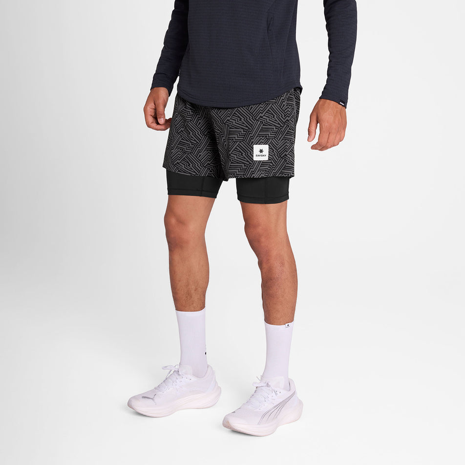 SAYSKY | Men's Reflective Pace 2 In 1 Shorts 5