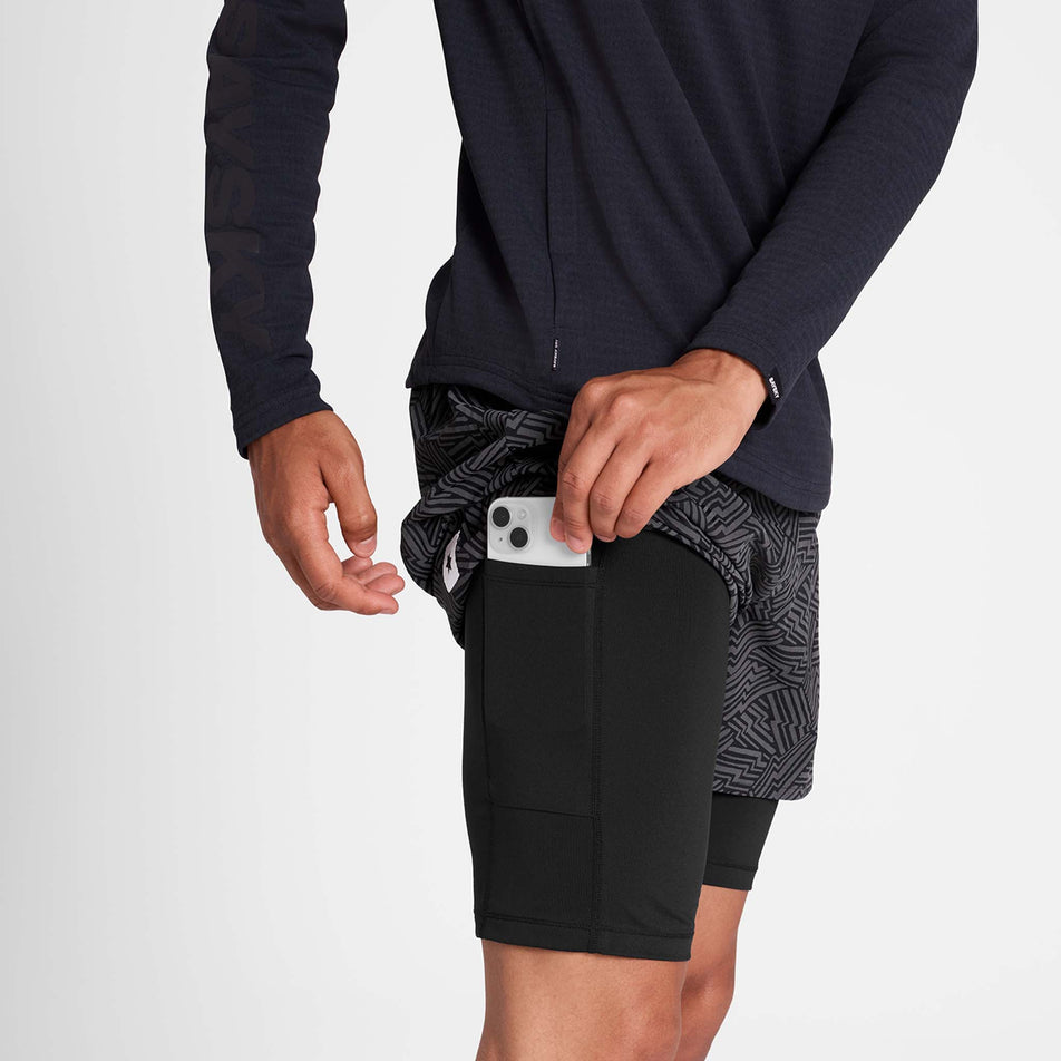SAYSKY | Men's Reflective Pace 2 In 1 Shorts 5