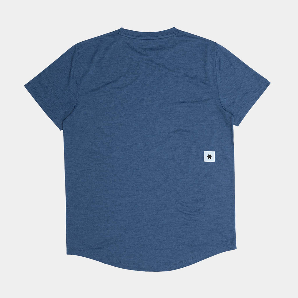 Back view of the SAYSKY Logo Combat Pro T-Shirt in the Blue colourway. (8730913669282)