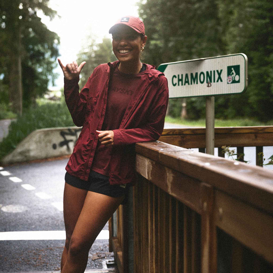 Front view of a model wearing the SAYSKY Unisex Combat Cap in the Red colourway. (8731010597026)