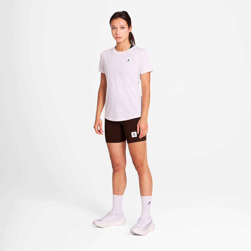 Front view of a model wearing the SAYSKY Women's Combat+ Short Tights 7