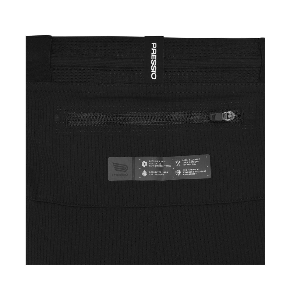Close-up of the zip back pocket on the Pressio Men's Elite 4.5