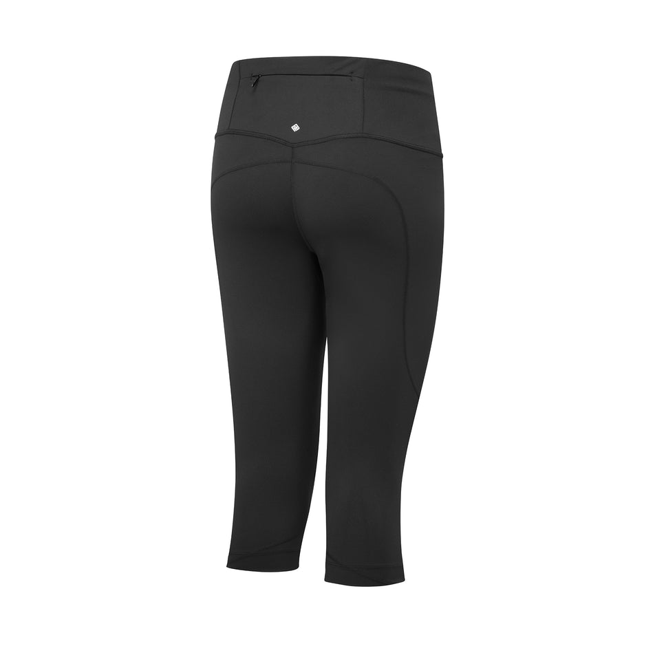 The back of the Ronhill Women's Tech Capri in the All Black colourway. (8583300677794)