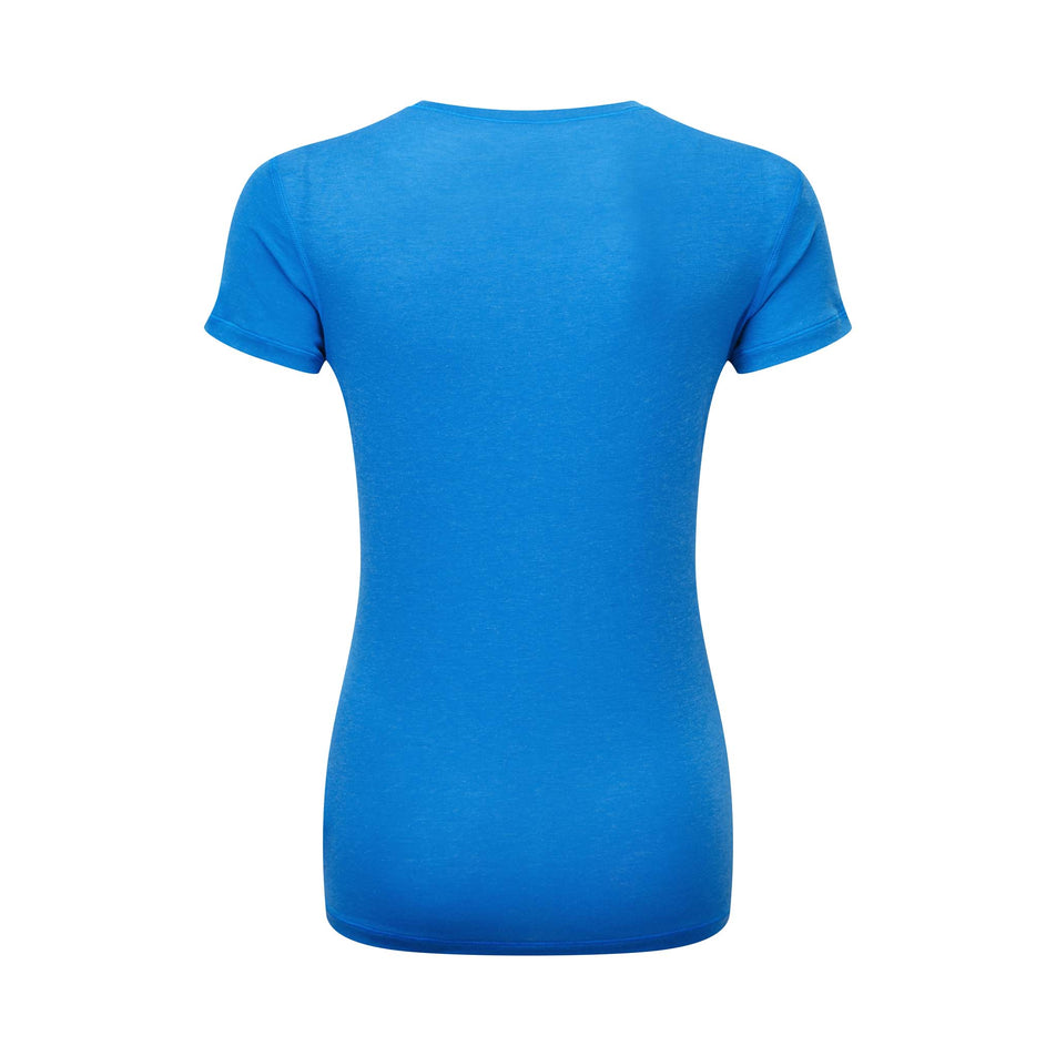 Back view of a Women's Tech Tencel S/S Tee in the Electric Blue Marl colourway (8160831963298)