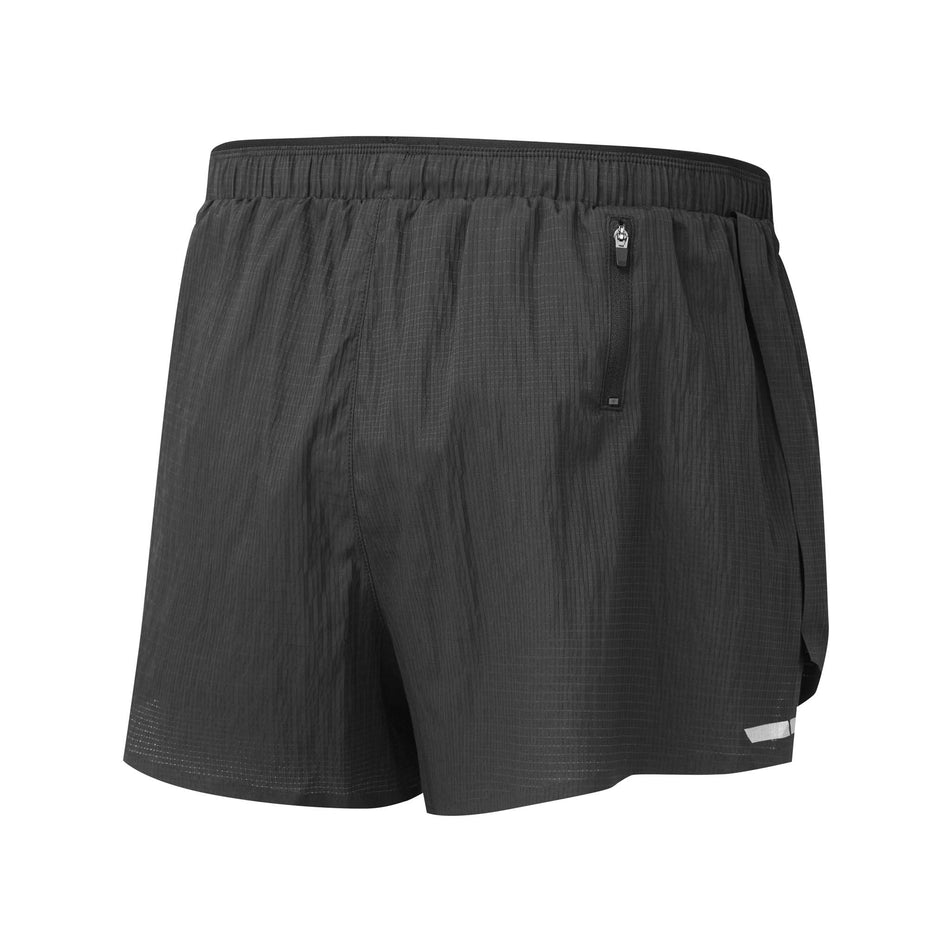 Back view of the Ronhill Men's Tech Race Short in All Black colourway (8160873119906)