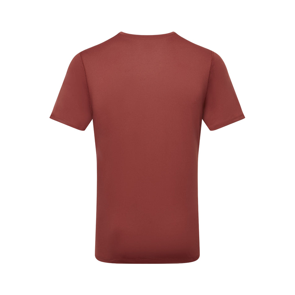 Back view of the Ronhill Men's Core S/S Tee in the Chestnut/Acid colourway. (8742895976610)
